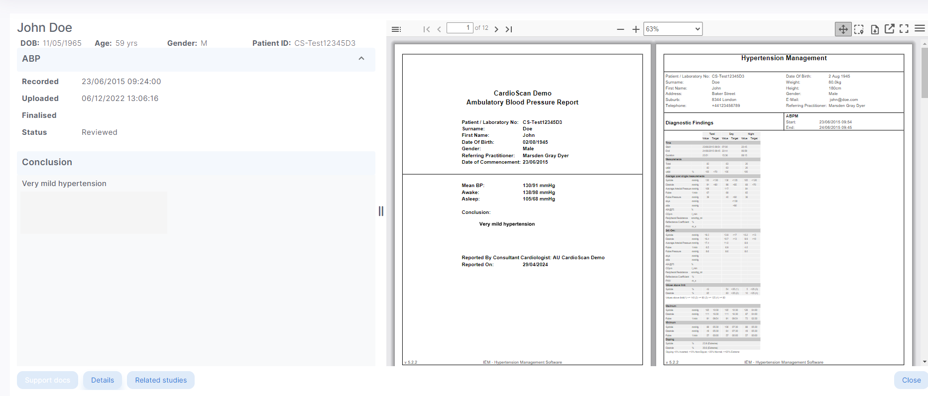 5 - Edit Patient Details - Report View Page.png